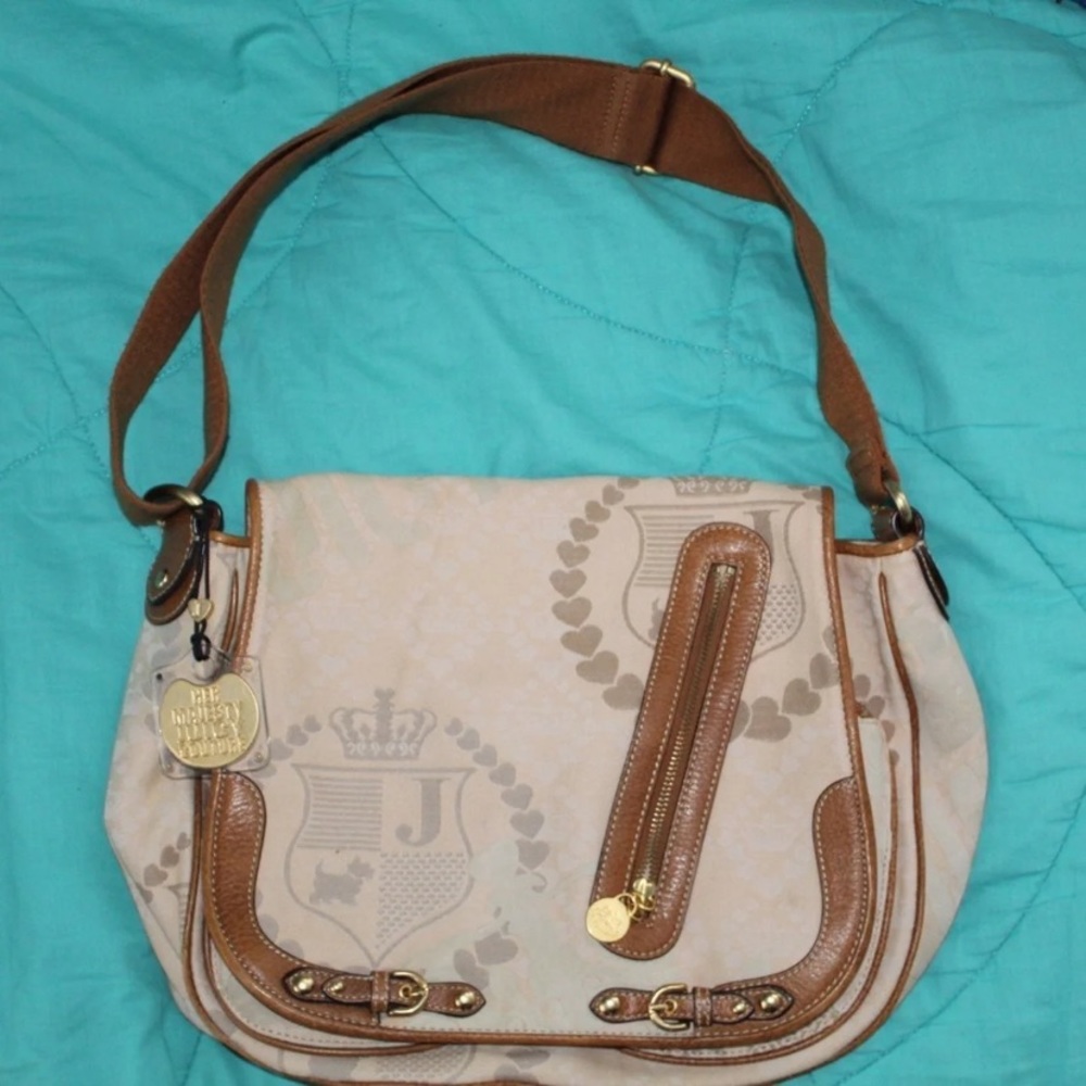 Large Vintage Juicy Couture Messenger Satchel Bag